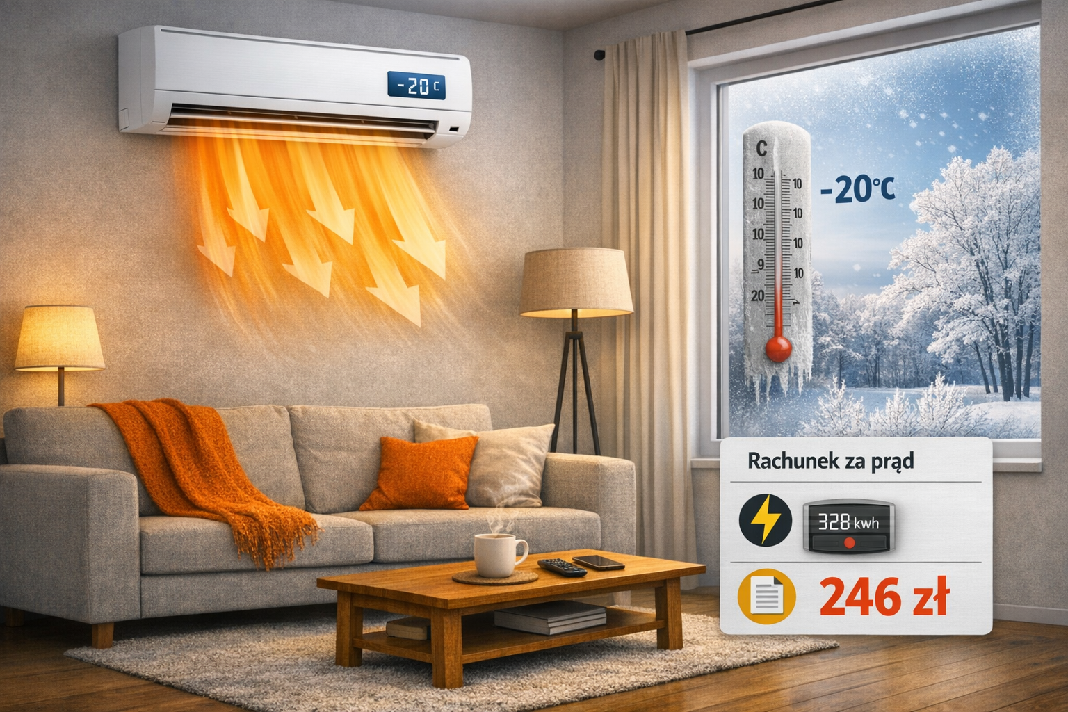 Jaki jest koszt ogrzewania klimatyzacją?